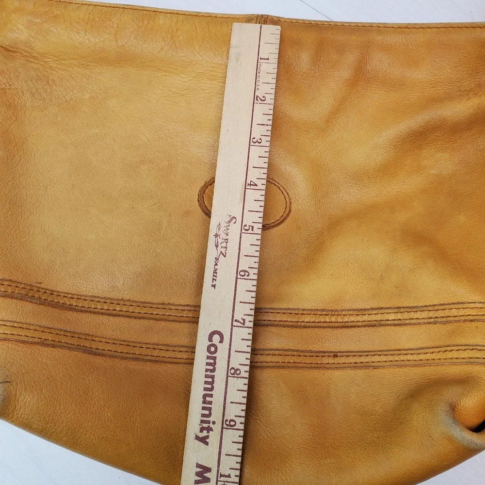Vintage Genuine Leather‎ Shoulder Bag Tan Brown Crossbody Messenger Purse